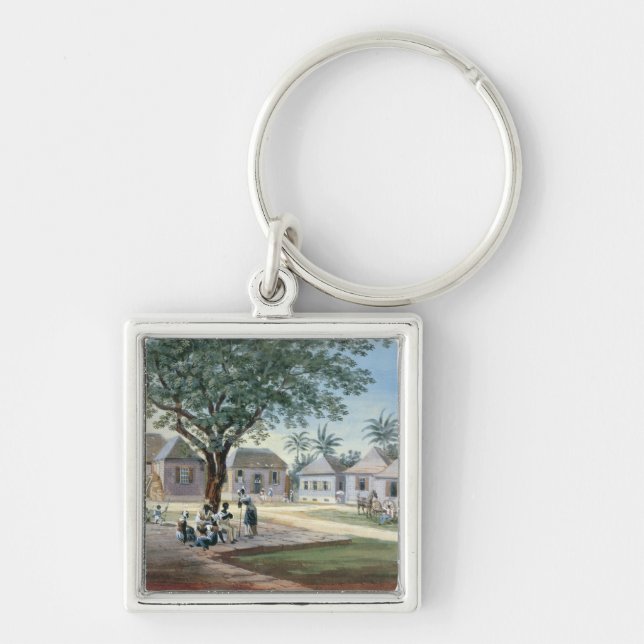 Llavero Edificios del misionario, St Johns, Antigua (w/c y (Frente)