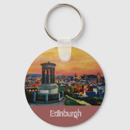 Llavero Edinburgh Scotland Skylineat Dusk