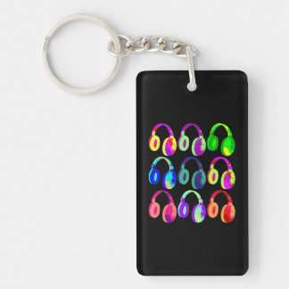 Llavero EDM DJ Headphones Dance Rave Music Festival