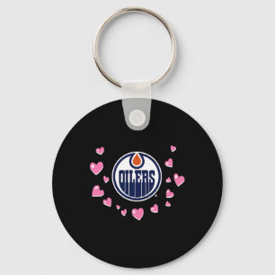 Llavero Edmonton Oilers Amor de San Valentín Nhl Licencia 