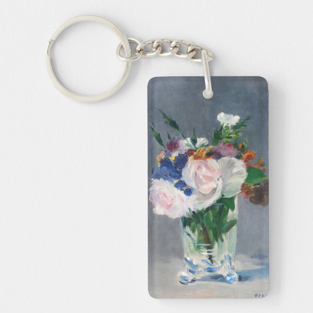 Llavero Edouard Manet - Flores en un jarrón de cristal (Frente)