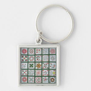 Llavero Edredón con las flores de la estación, 1844 del