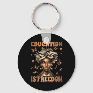 Llavero Educación de maestros de historia negra es liberta
