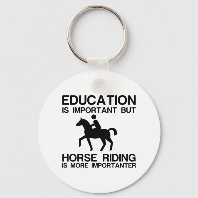 LLAVERO EDUCACIÓN IMPORTANTE IMPORTANTE DE CABALLO (Anverso)