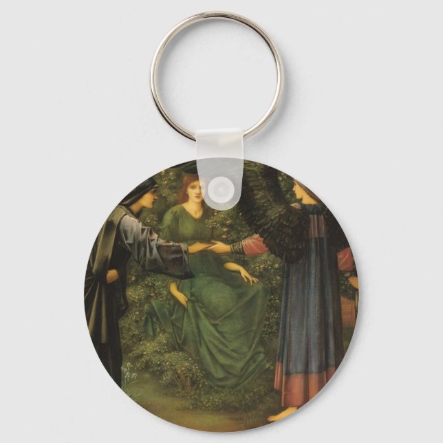 Llavero Edward Burne-Jones- Corazón del Rosa (Anverso)