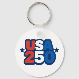 Llavero EE. UU. 250 Aniversario 1776-2026 Patriótico Ameri