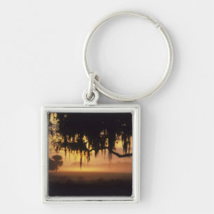 Llavero EE.UU., Florida, Lago Kissimmee. Silueta de sol