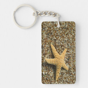 Llavero EE. UU., HI, Kauai, Glass Beach con estrellas de m