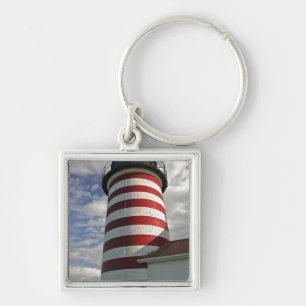 Llavero EE. UU., Maine, Lubec. Faro de West Quoddy Head