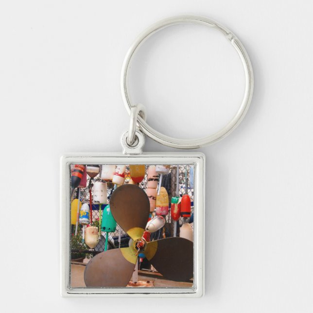 Llavero EE.UU., Massachusetts. Hélice Y Flotadores (Frente)