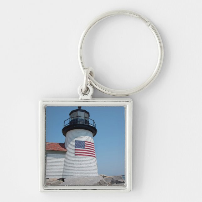 Llavero EE. UU., Massachusetts, Nantucket. Brant Point (Frente)