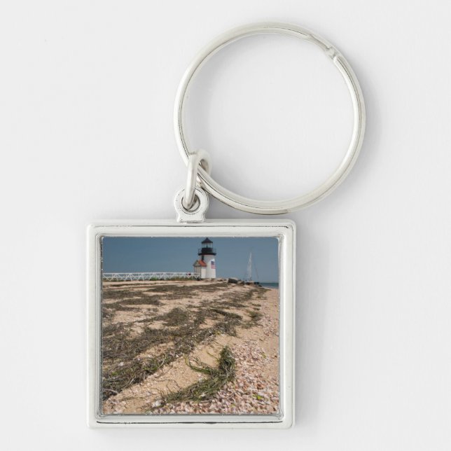 Llavero EE.UU., Massachusetts, Nantucket.Rosa bebe (Frente)