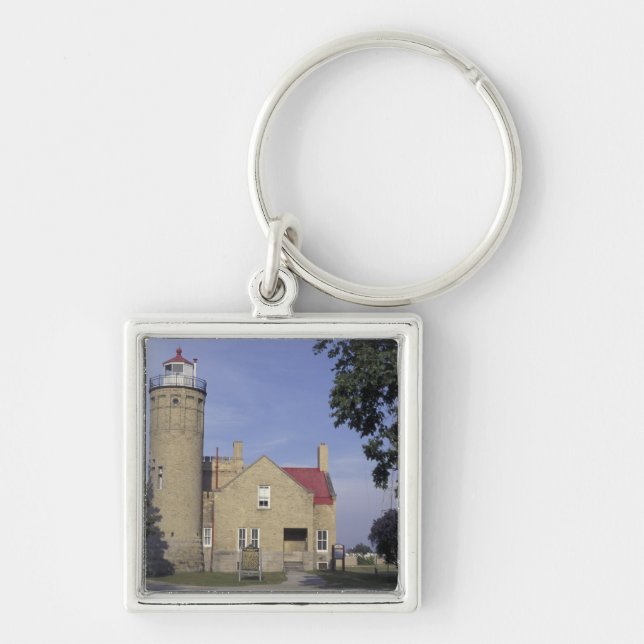 Llavero EE. UU., Michigan Faro de Old Mackinac Point (Frente)