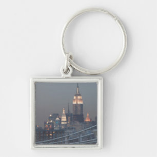 Llavero EE. UU., Nueva York, vista del puente de Manhattan
