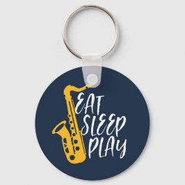 Llavero Eee Sleep Play Guay Saxofhone Player Jazz Music