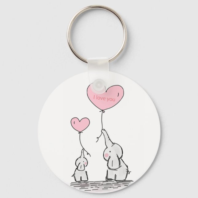 Llavero Eelefante dulce de moda (Anverso)