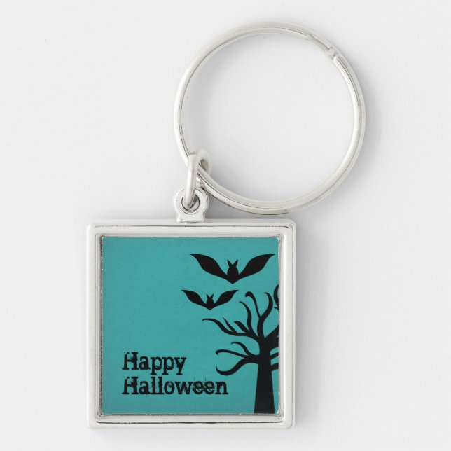 Llavero Eerie Bats Premium Keychain, Aqua (Frente)