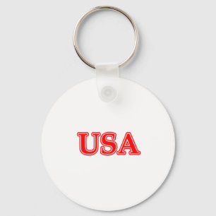 Llavero EEUU Red White El MUSEO Zazzle Gifts