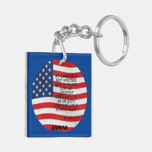 Llavero "EEUU se alzará de nuevo" KeyChain