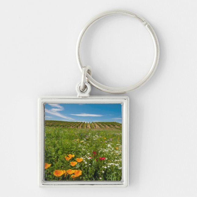 Llavero EEUU, Washington, Walla Walla.Flores silvestres (Frente)