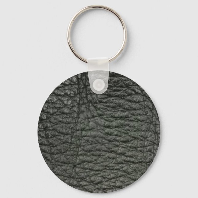 Llavero Efecto de cuero negro (Anverso)