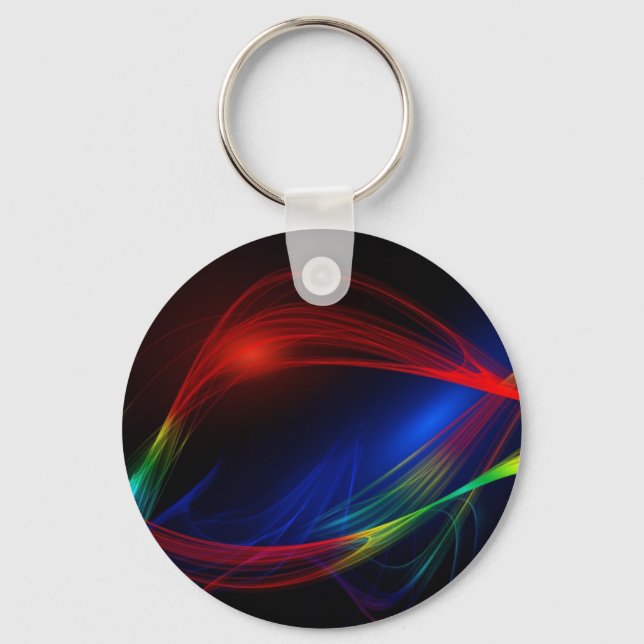 Llavero Efecto de giro azul rojo y verde (Anverso)