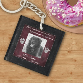 Llavero Efecto de mármol en homenaje al mascota Keepsake
