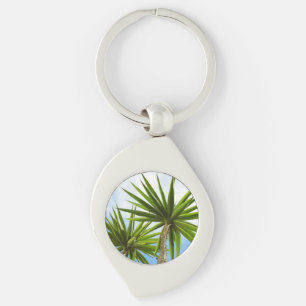 Llavero Efecto de pintura de hojas de palma de yuca tropic