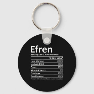 Llavero Efren Nutrición Divertido Cumpleaños Nombre Person