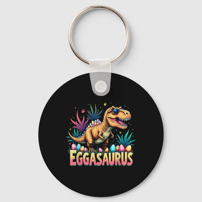 Llavero Eggasaurus Pascua Stegosaurus Dinosaur Niños T (Anverso)