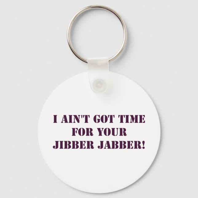 Llavero Eggplant Jibber Jabber Keychain (Anverso)