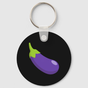 Llavero Eggplant Y Peach Pareja Icono Emoticon C