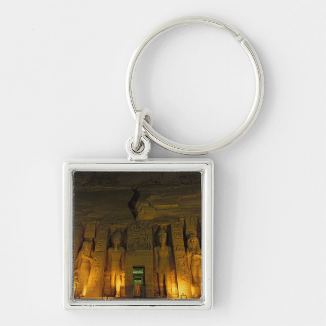 Llavero Egipto, Abu Simbel, Fachada iluminada de la pequeñ (Frente)