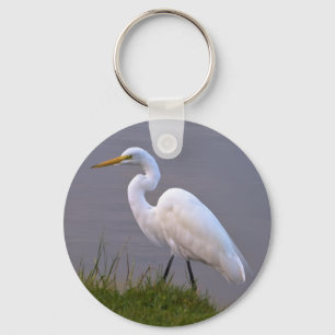 Llavero Egret Stling in the Sunlight Keychain