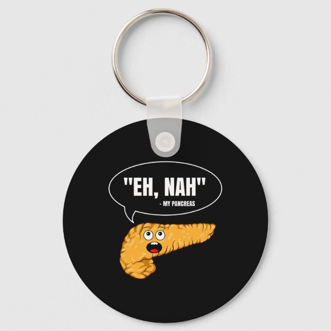 Llavero Eh Nah Mi Pancreas Diabetes Diabéticos Diabéticos  (Anverso)