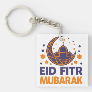 Llavero Eid Fitr Mubarak Feliz Eid Al-Fitr Hombres musulma
