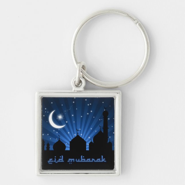Llavero Eid Mosque Blue Night (Frente)