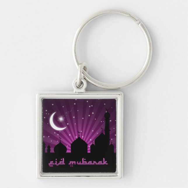 Llavero Eid Mosque Purple Night - Keychain (Frente)