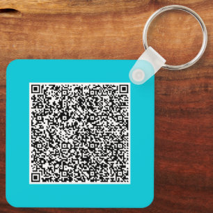 Llavero Ejemplo de personalizado de código QR Analizar inf