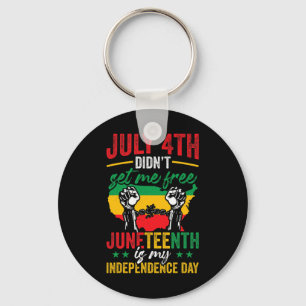 Llavero El 10 de junio estadounidense es mi día de la inde
