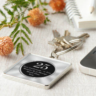 Llavero El 25º Aniversario del Trabajo Personalizado Rega