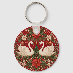 Llavero El Abrazo de los Cisnes de Yuletide