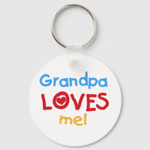 Llavero El abuelo me ama las camisetas y los regalos