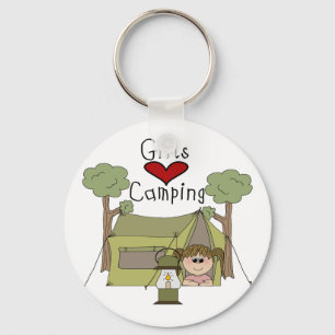 Llavero El acampar del amor de los chicas