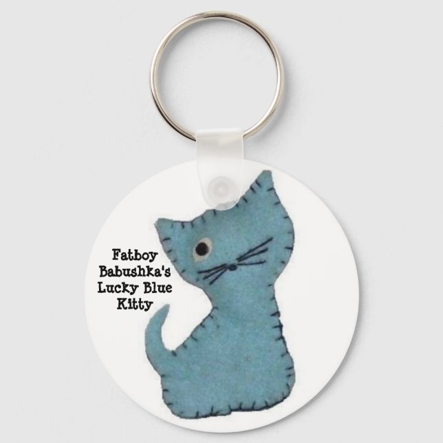 Llavero El afortunado Keychain de Blue Kitty (Anverso)