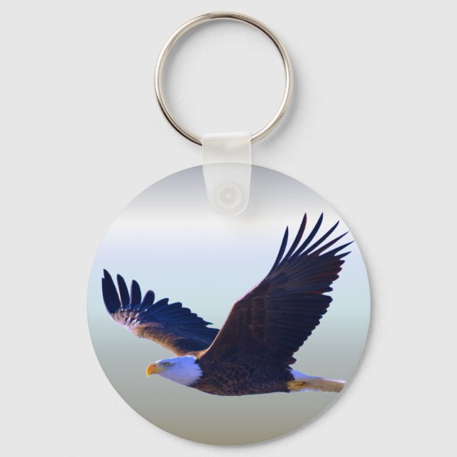 Llavero El águila calva volando (Anverso)