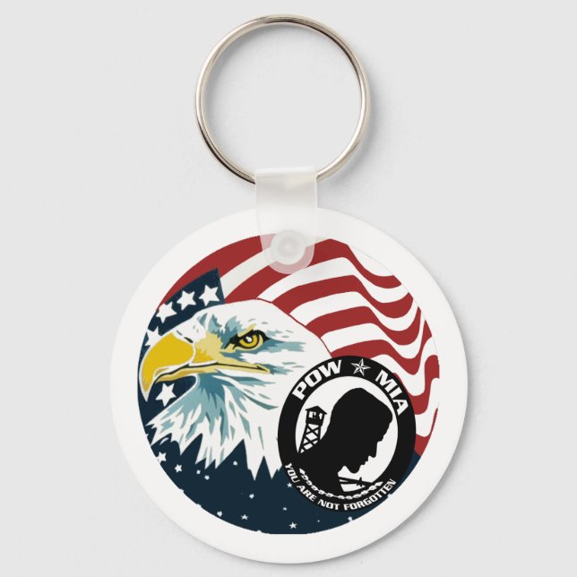 Llavero El águila estadounidense POW-MIA (Anverso)