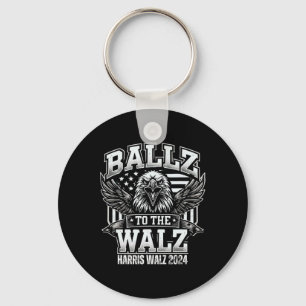 Llavero El Águila Vintage Usa Flag Harris Waltz 2024 Ballz