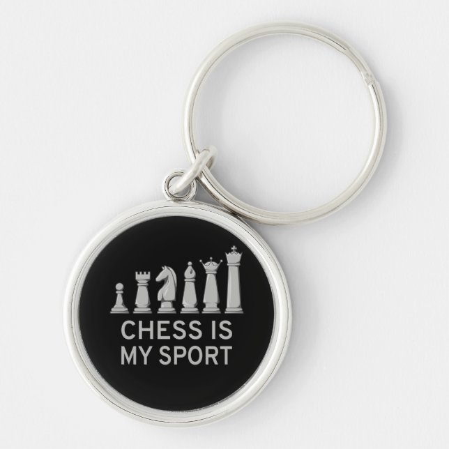 Llavero El ajedrez es mi deporte (Frente)