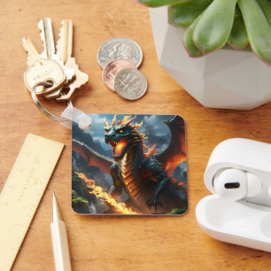 Llavero "El aliento de Inferno: la llama del dragón"